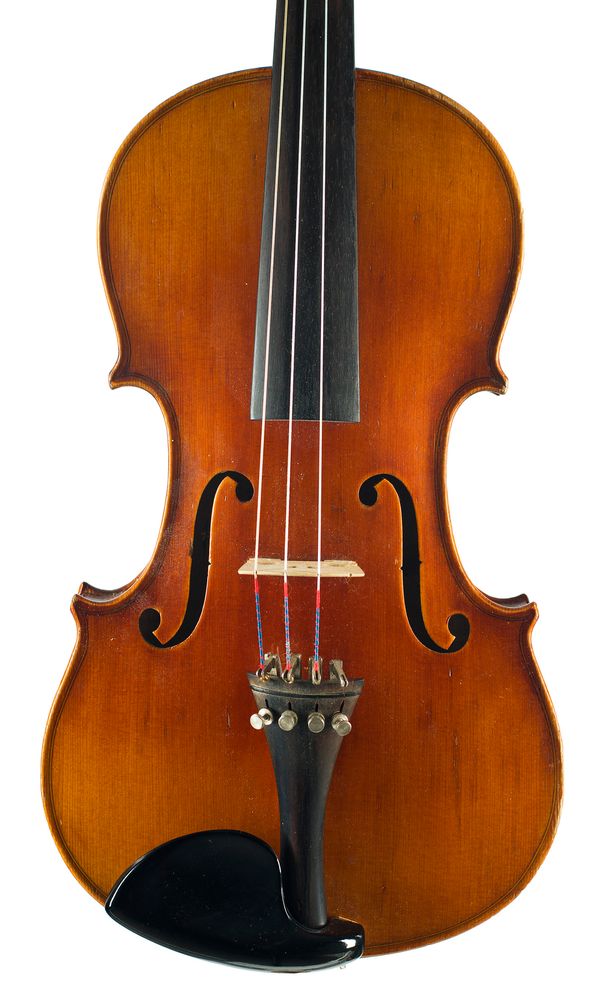 A violin, labelled Japanese copy