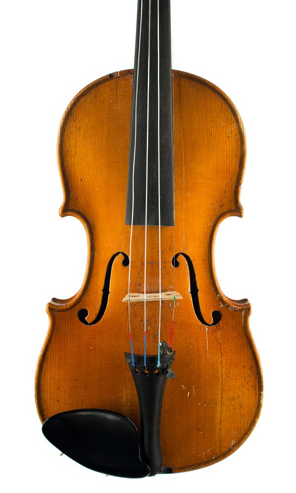 A three-quarter sized violin, labelled Josef Klotz