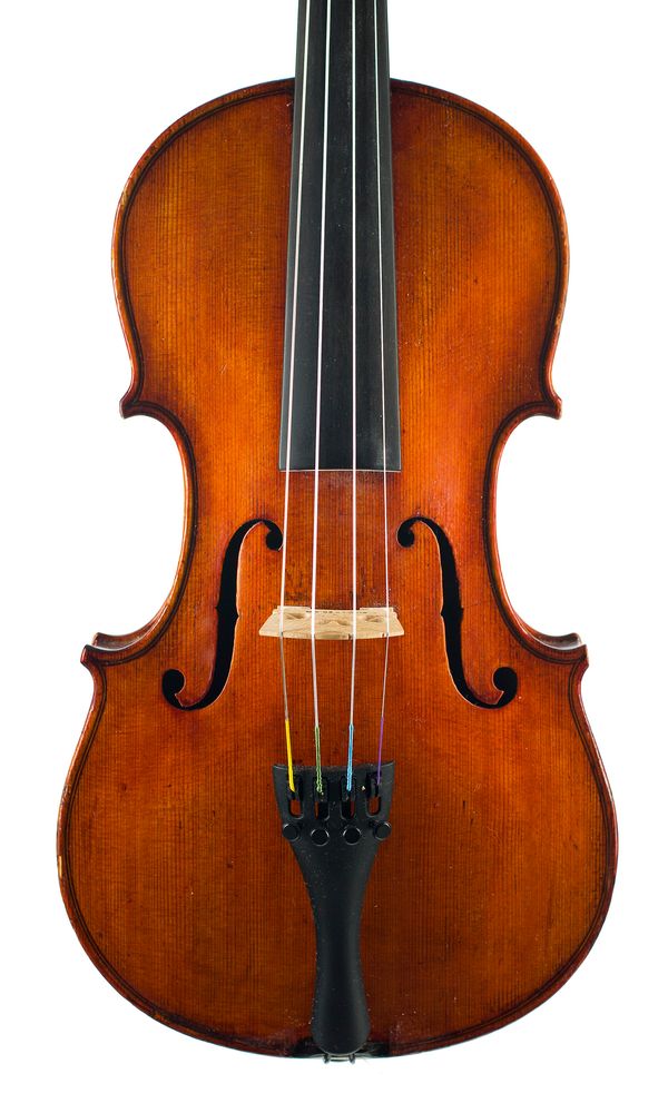 A violin, labelled Josef Klotz
