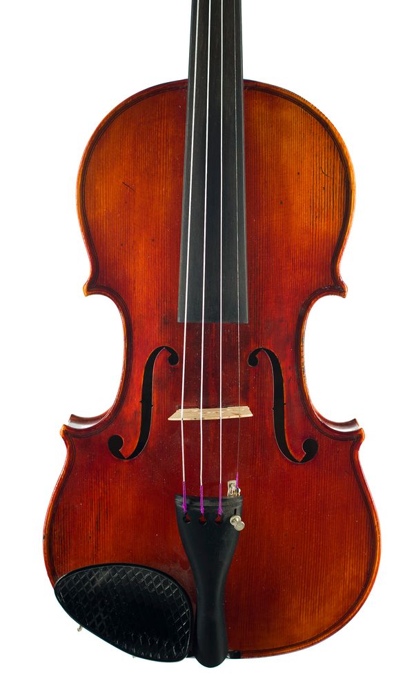 A violin, labelled Alberto Beduzzi