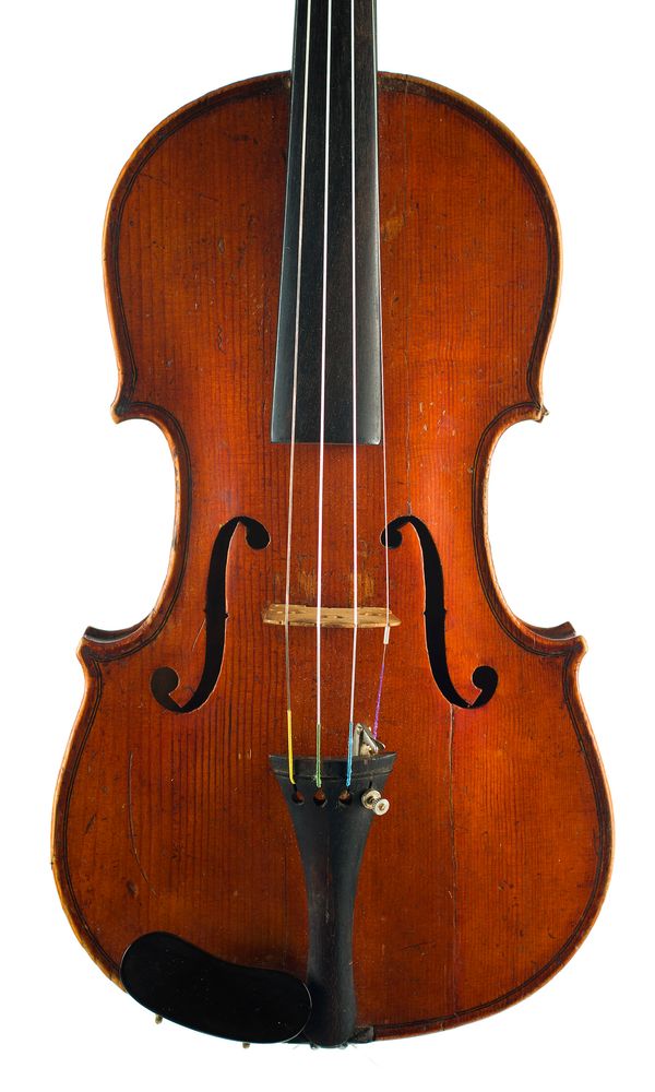 A violin, labelled Ste Cecile