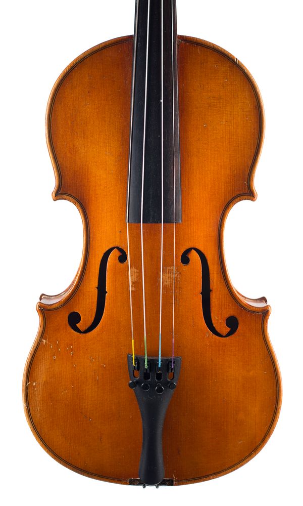 A violin, labelled Dulcis et Fortis