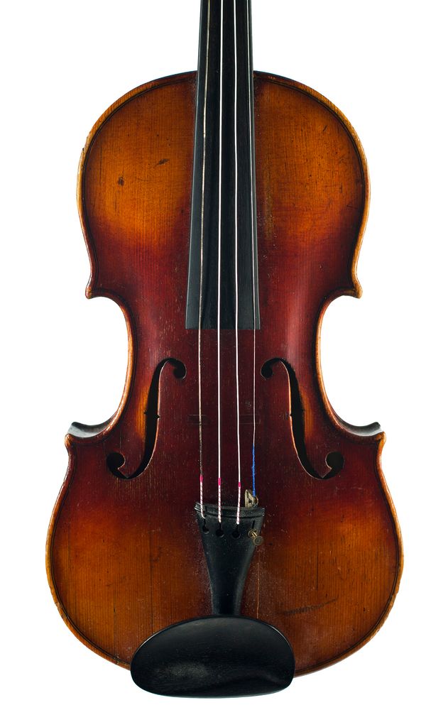 A violin, unlabelled Over 100 years old