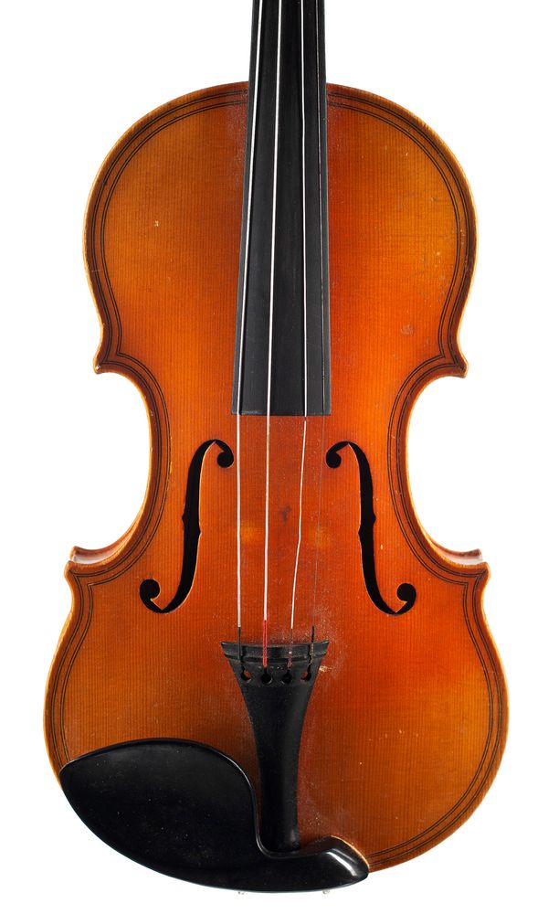 A violin, labelled Pierre Gouvernel