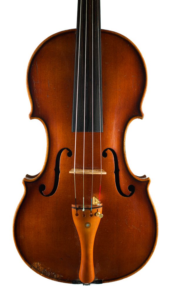 A violin, labelled Antonio Guadaganini