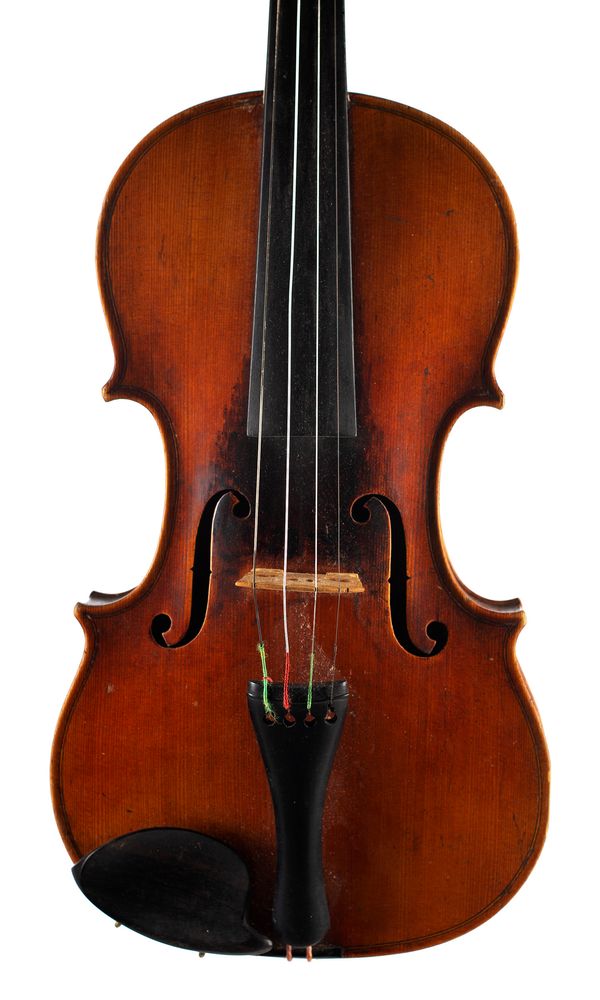 A violin, labelled Georges-Louis Dupuy