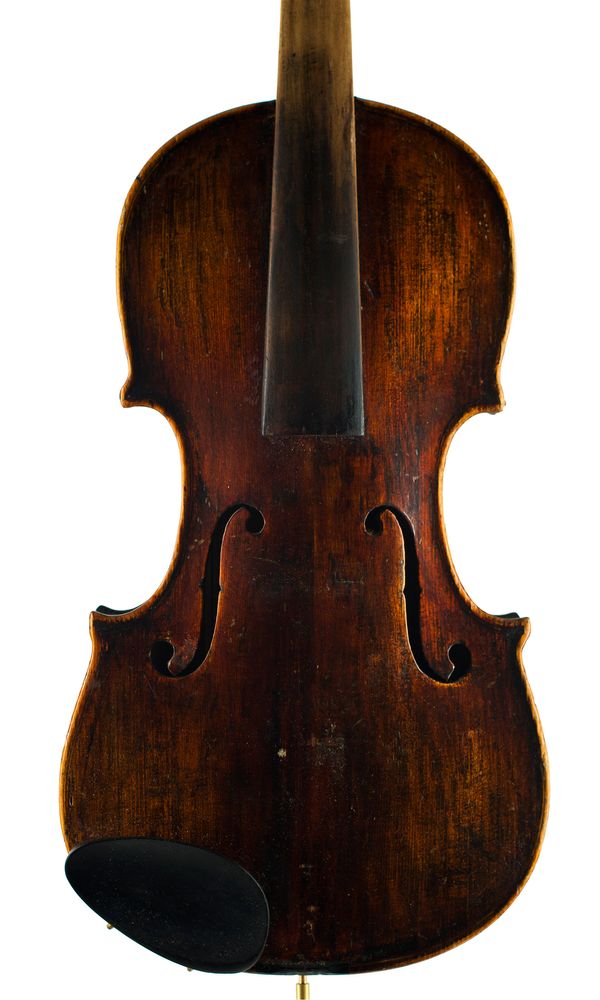 A violin, labelled Frant. Herclik