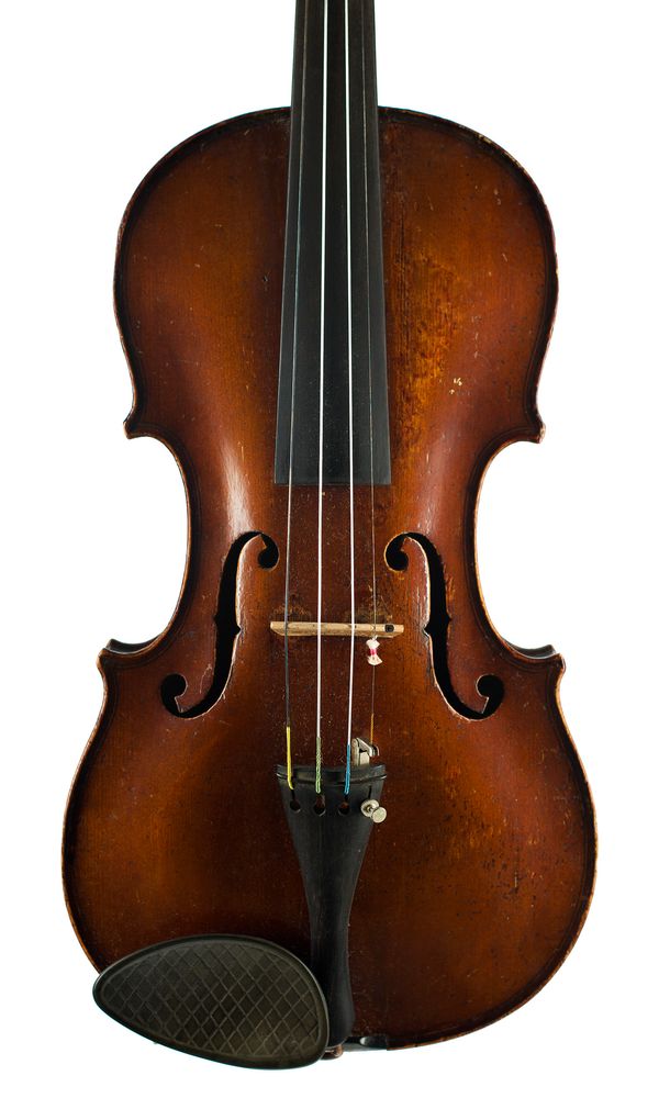 A violin, unlabelled over 100 years old