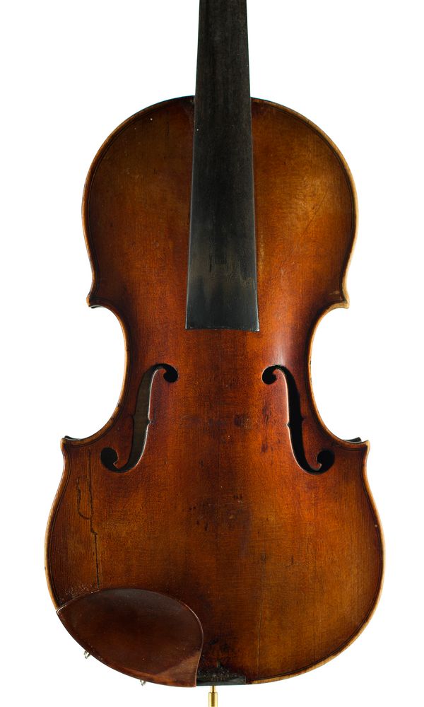 A violin, labelled Franz Xaveri Win over 100 years old