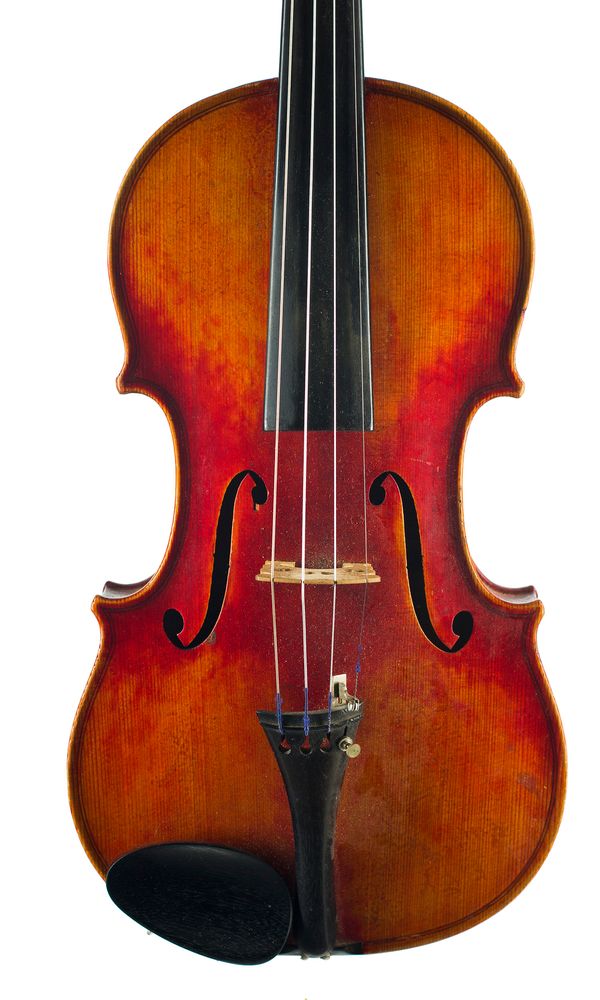 A violin, labelled Pietro Messori