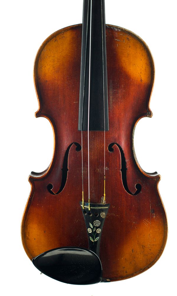 A violin, inscribed internally