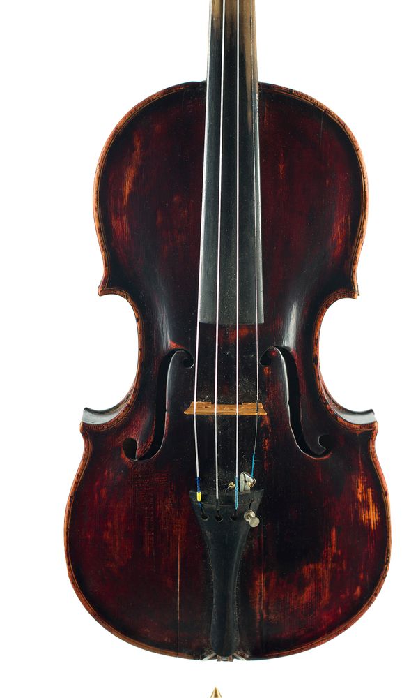 A violin, labelled Joh Paul Worle