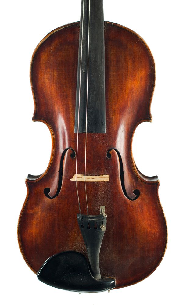 A violin, labelled Johann Wonka