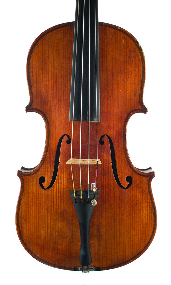 A violin, labelled Copie de Deconeti This Instrument is more than  100 years old .