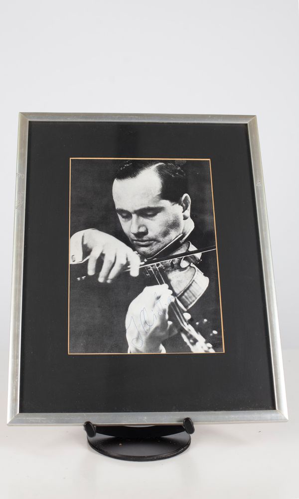 An autographed picture of Igor Oistrakh