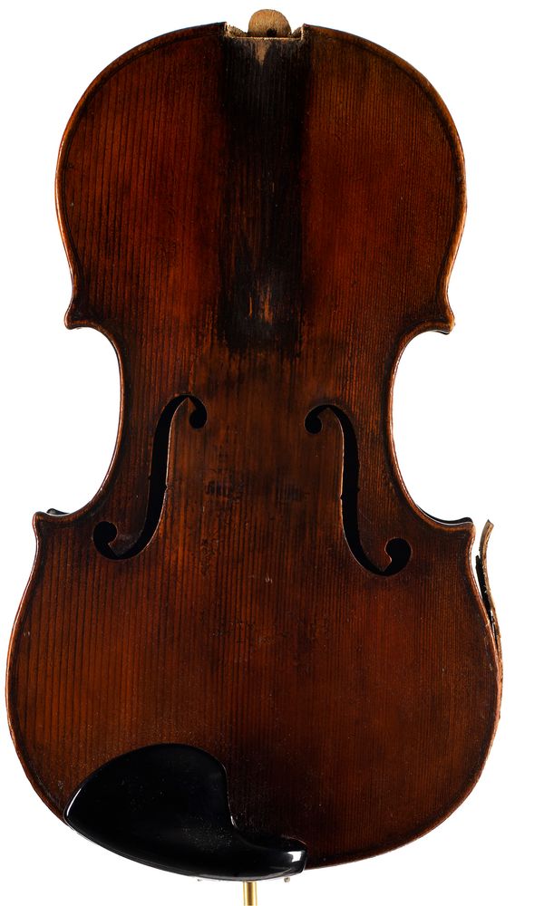 A violin, labelled Della Costa (Pietro)