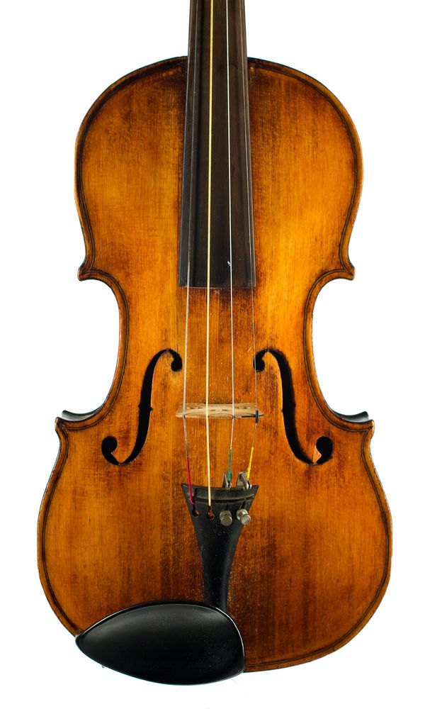 A violin, labelled Antonius Strad...