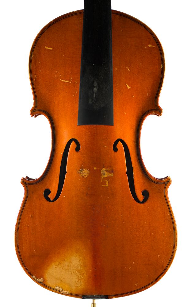 A violin, labelled W. B. Prince