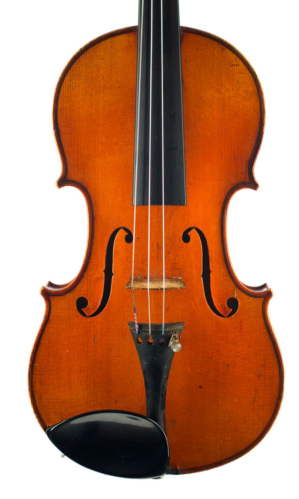 A violin, unlabelled Over 100 years old