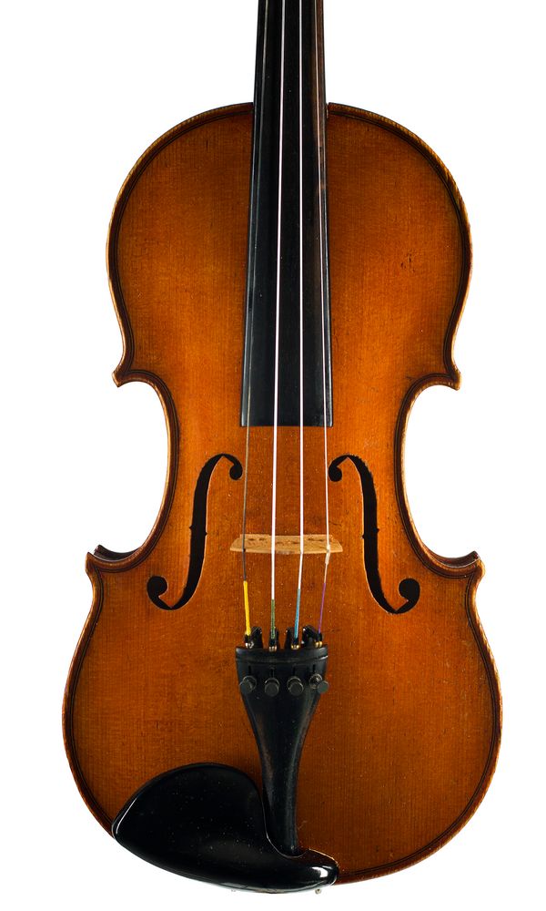 A violin, labelled Louis Joly