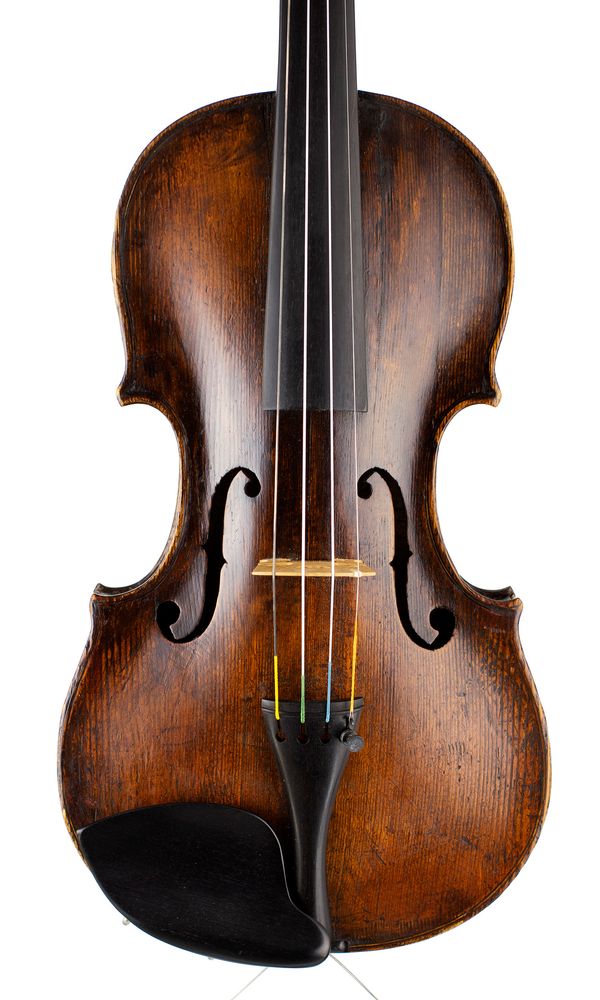 A violin, inscribed [Internally, Indistinctly]