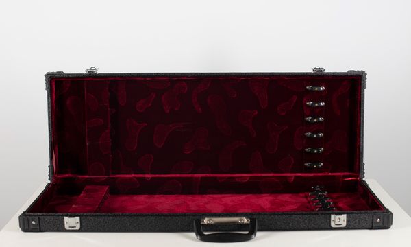 A twelve-slot violin bow case