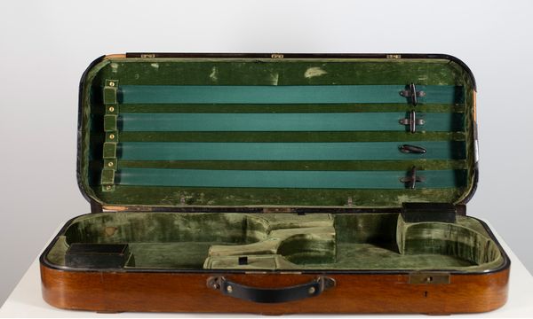 A double violin case by W. E. Hill & Sons