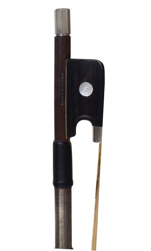 A nickel-mounted cello bow for Arnold Voigt, Germany