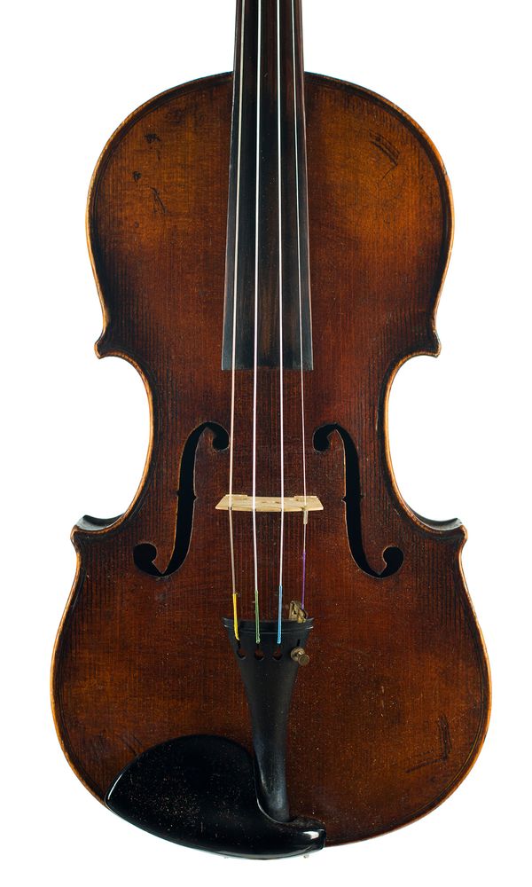 A violin, labelled Antonius Stradivarius