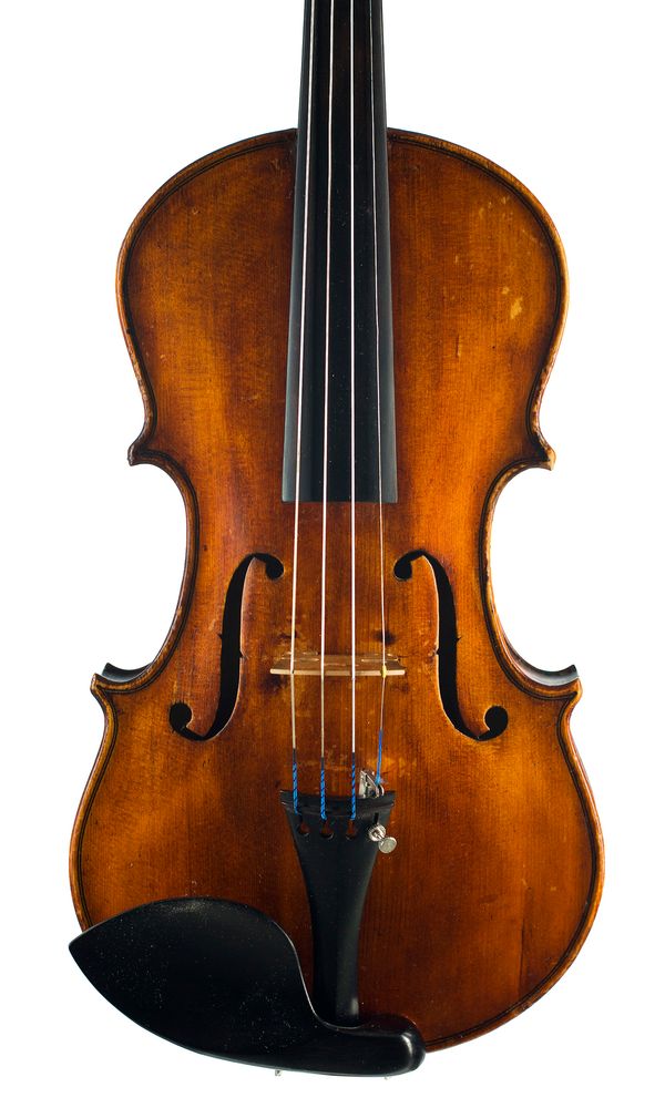 A violin, labelled Luigi Carzoglio, Buenos Aires