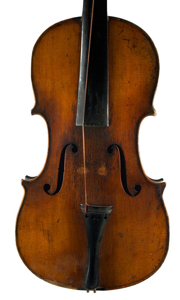 A viola, unlabelled over 100 years old