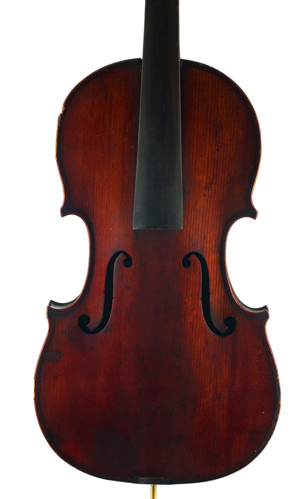 A violin, labelled El Maestro