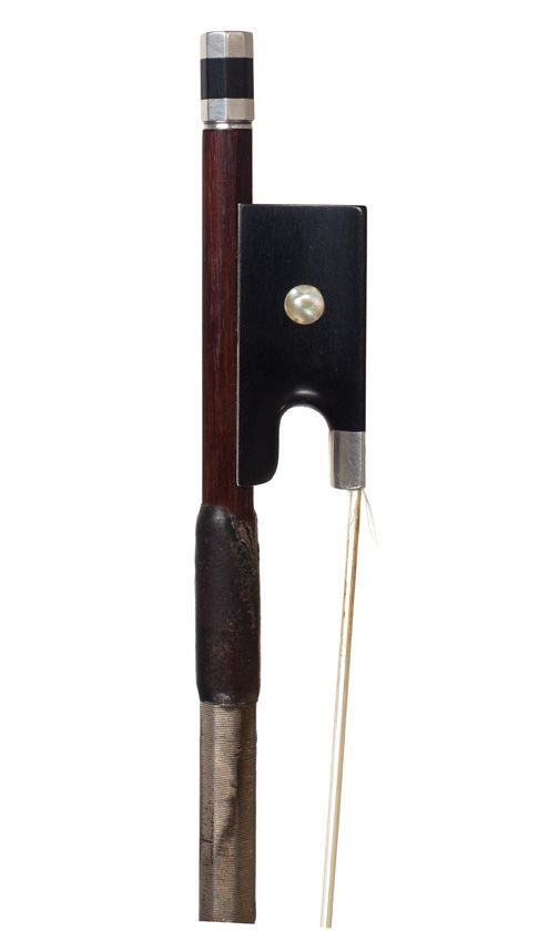 A silver-mounted violin bow, Germany
