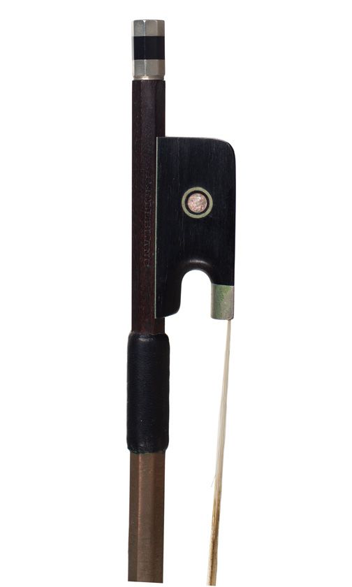 A nickel-mounted cello bow