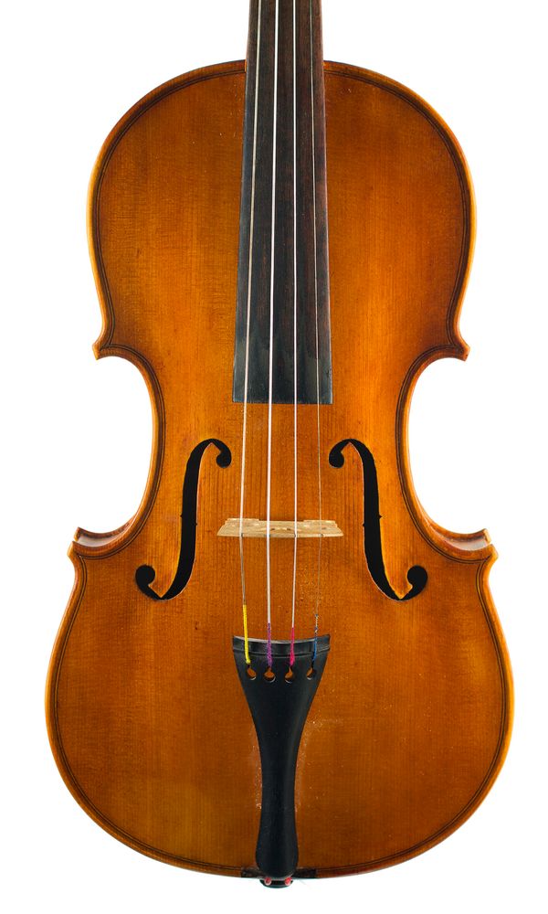 A violin, labelled Carolus Bor. Dvorak