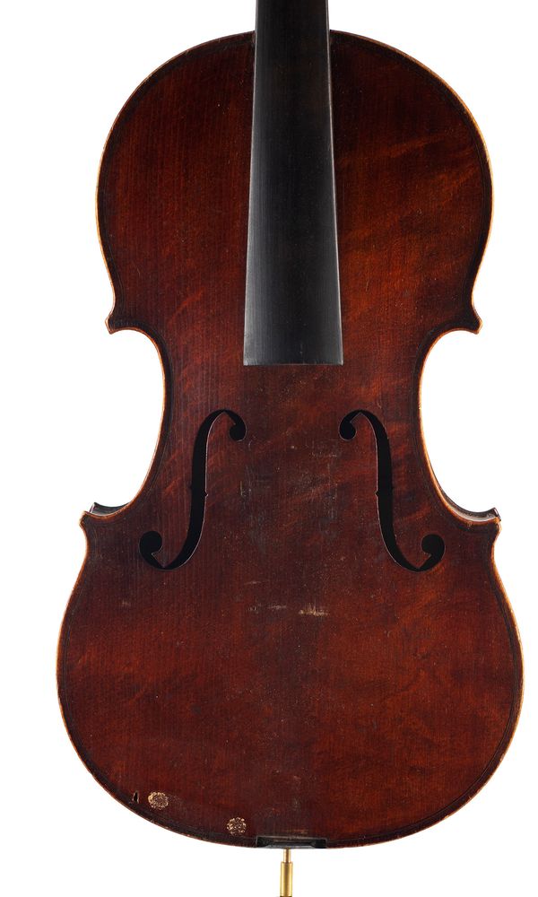 A violin, labelled Compagnon