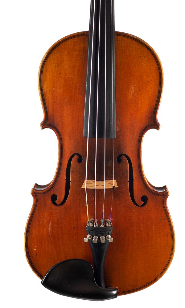 A violin, labelled Antonius Strauarius Cremona