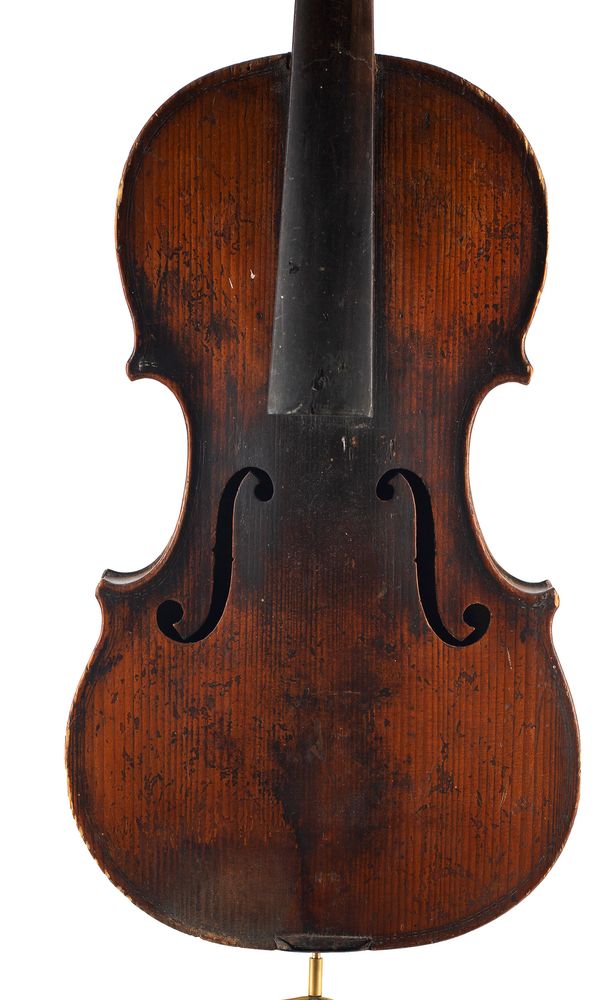 A violin, labelled Copie de Della Costa (Pietro)