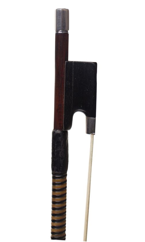 A silver-mounted violin bow by James Tubbs