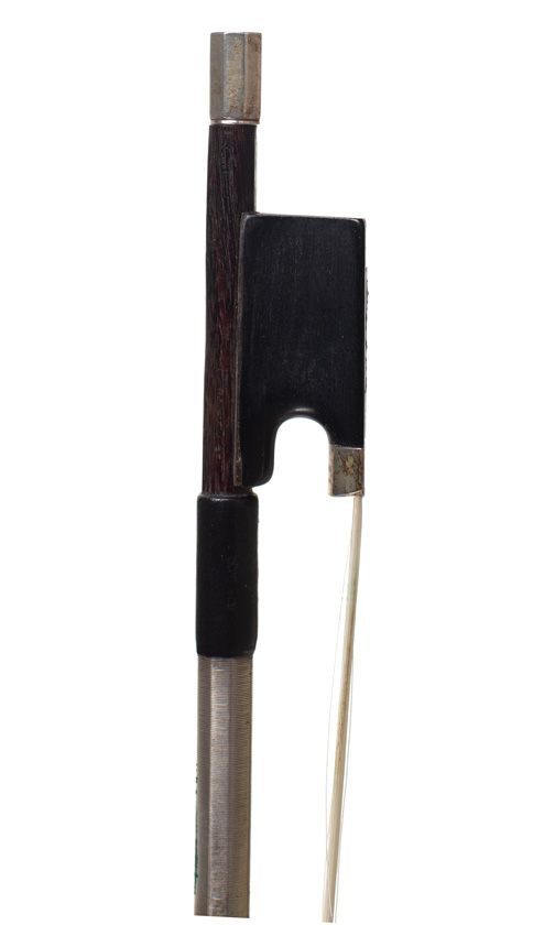 A silver-mounted violin bow by Weichold