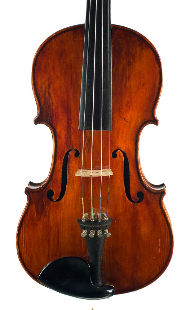 A violin, labelled Wolff Bros.