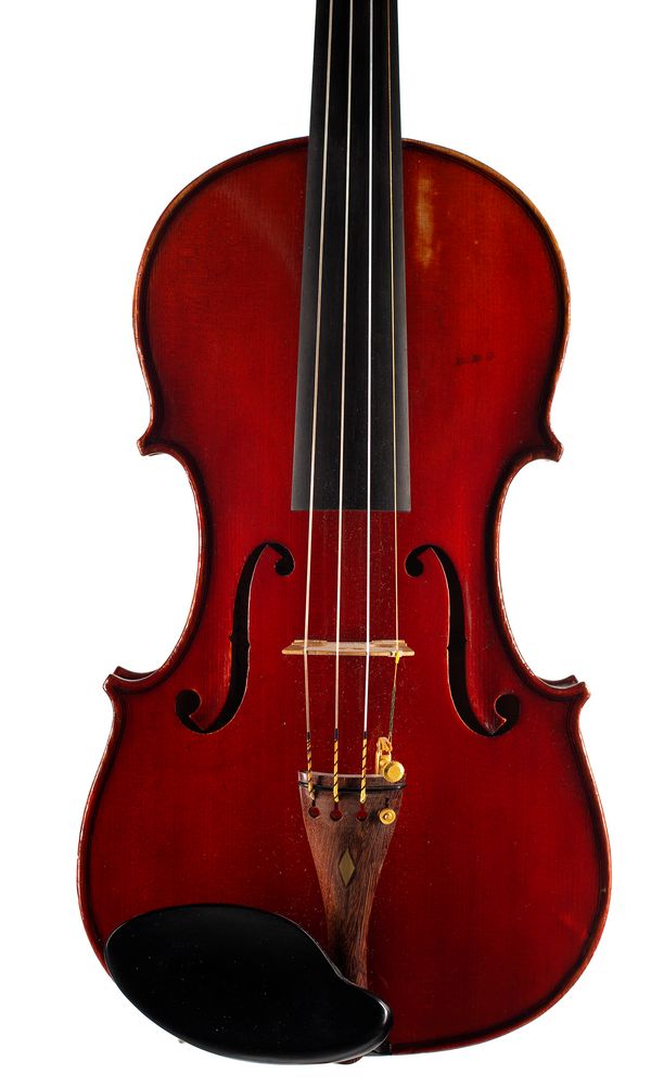 A violin, labelled Panizzi