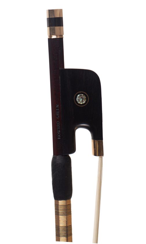 A gold-mounted contemporary cello bow by Howard Green, Tayport