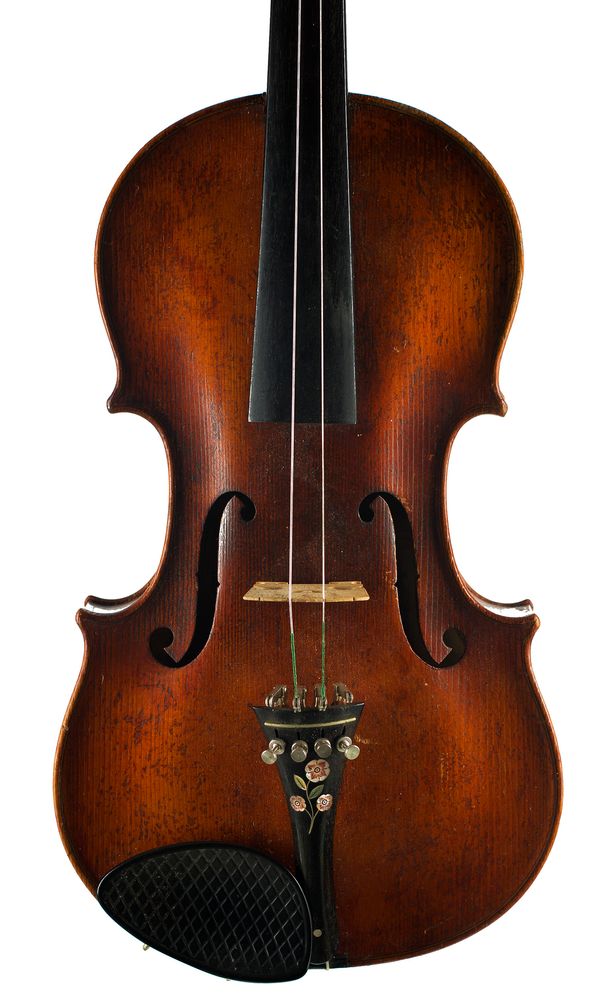 A violin, labelled Copie de Jofredus Cappa