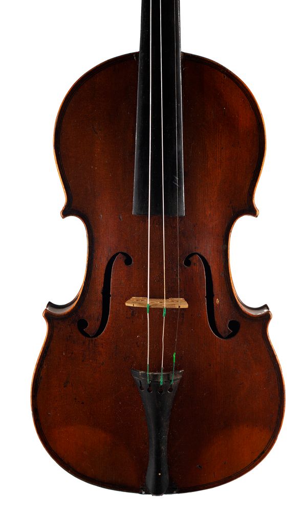A violin, labelled Thiery A Paris