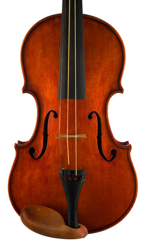 A violin, labelled S. H. Dodd