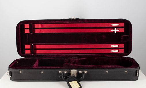 A violin case, unbranded