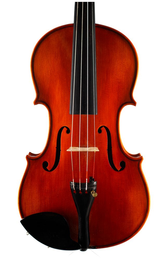 A violin, labelled Hidersine Piacenza