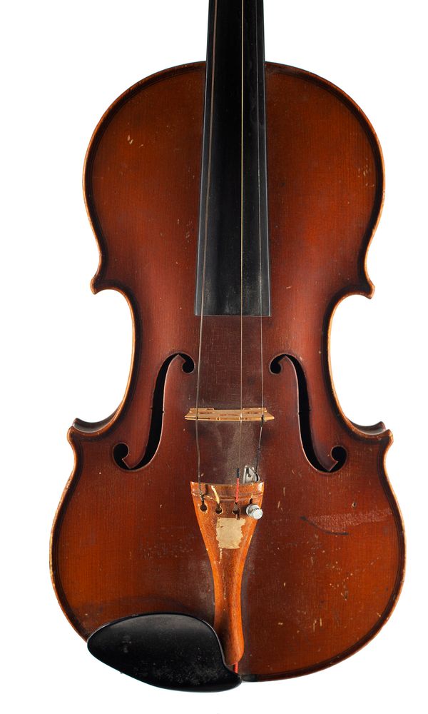 A violin, labelled Wilhelm Duerer, Eisleben