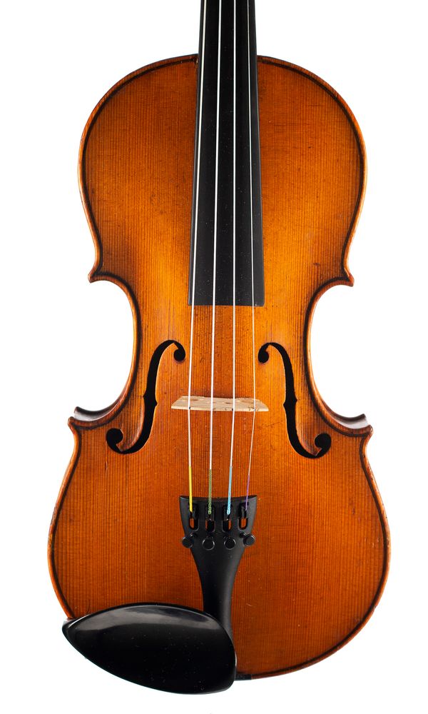 A seven-eighths sized violin, labelled Nicolaus Amatus